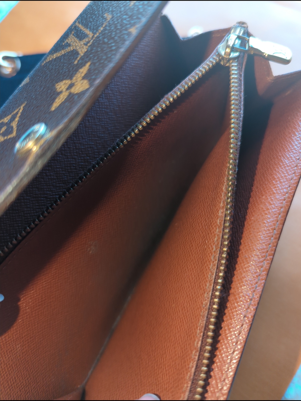 Louis Vuitton Authentic Monogram Sarah Long Wallet With Zip Optional Crossbody - Picture 6 of 10